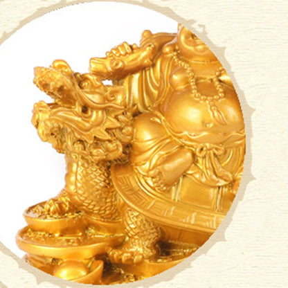 Laughing Buddha Statue Chinese Feng Shui Money Maitreya Buddha Sculpture Figurines Ornaments Gift For Home Decoration QDD9848
