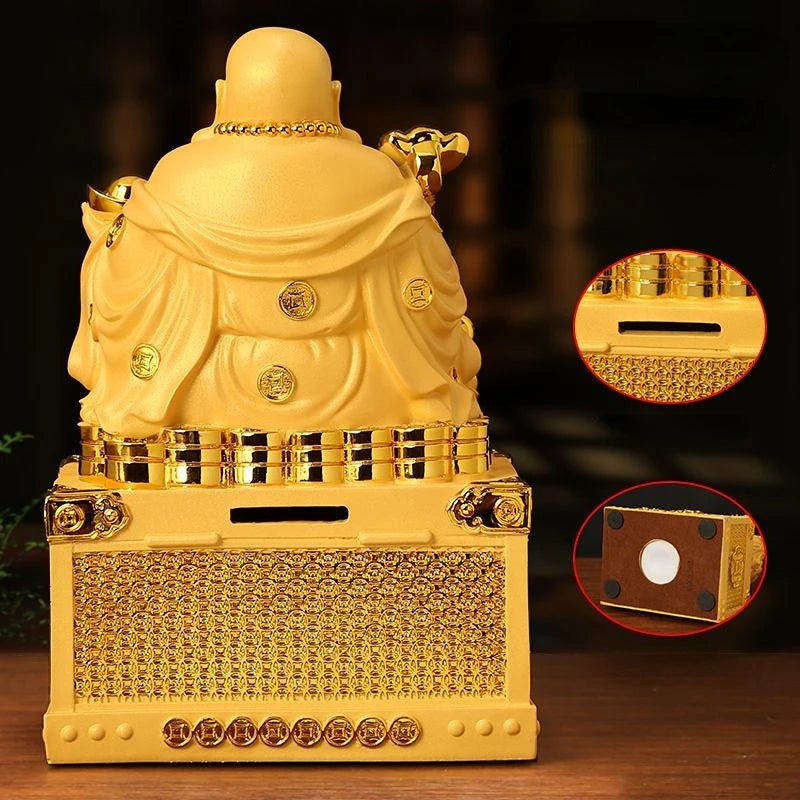 Laughing Buddha's Decoration To Recruit Money Handmade Statue Maitreya  Wine Cabinet Porch Home Decoration