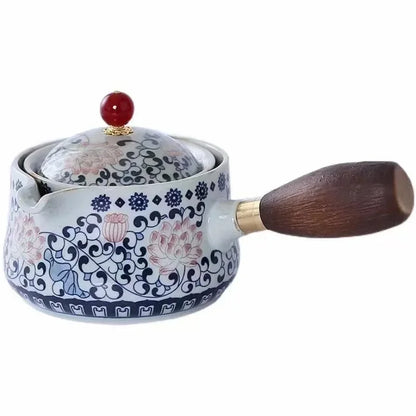 Lazy People Make Tea God Automatic Travel Tea Set Ceramic Kung Fu Tea Set Portable Tray Storage Bag Gift