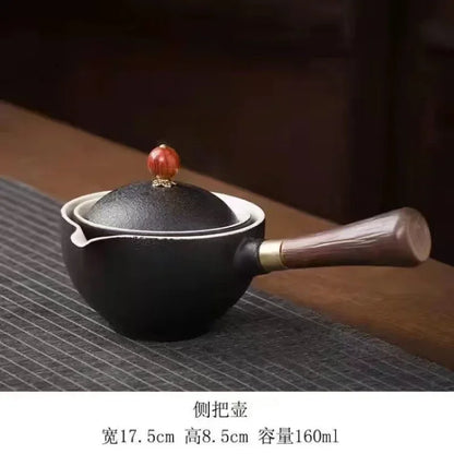 Lazy People Make Tea God Automatic Travel Tea Set Ceramic Kung Fu Tea Set Portable Tray Storage Bag Gift