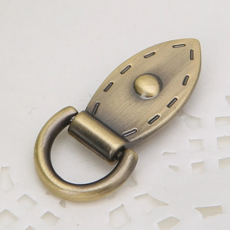 Leaf D Buckle Metal Buckles Handbag Strap Clasp Keyring Dog Chain Hooks DIY