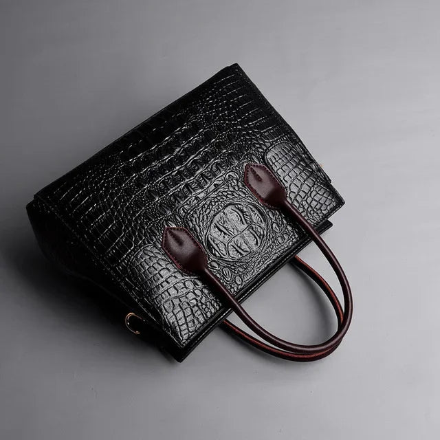 Leather Alligator Luxury Bags Designer Handbags High Quality Women Messenger Bag Retro Totes