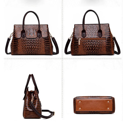 Leather Alligator Luxury Bags Designer Handbags High Quality Women Messenger Bag Retro Totes
