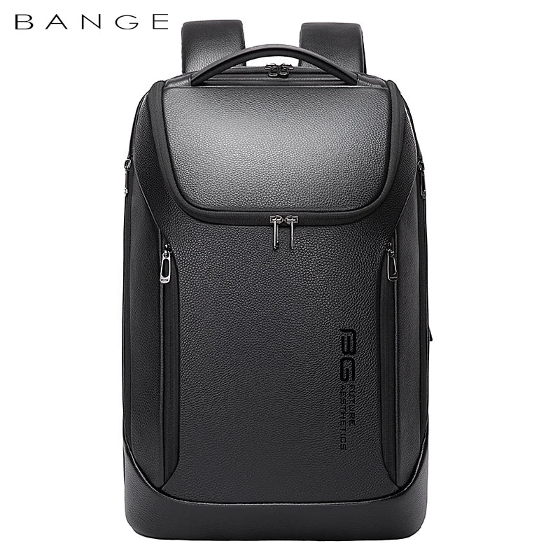 Leather Backpack Men Business Backpack Laptop 15.6 Computer Bag Large Capacity  Bag Male Backpack Fashion рюкзак 2023 mochila
