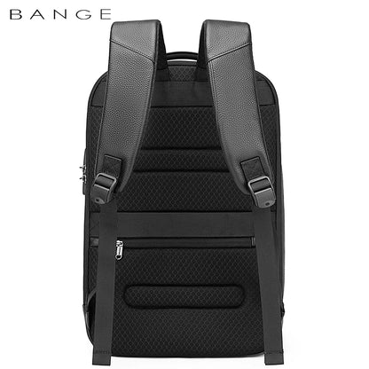 Leather Backpack Men Business Backpack Laptop 15.6 Computer Bag Large Capacity  Bag Male Backpack Fashion рюкзак 2023 mochila