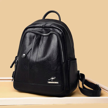 Leather Backpacks For Women Travel Shoulder Bag Girls Good Quality School Bags Women's Anti-Theft Backpack Designer Travel Bag