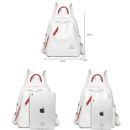 Leather Backpacks For Women Travel Shoulder Bag Girls Good Quality School Bags Women's Anti-Theft Backpack Designer Travel Bag