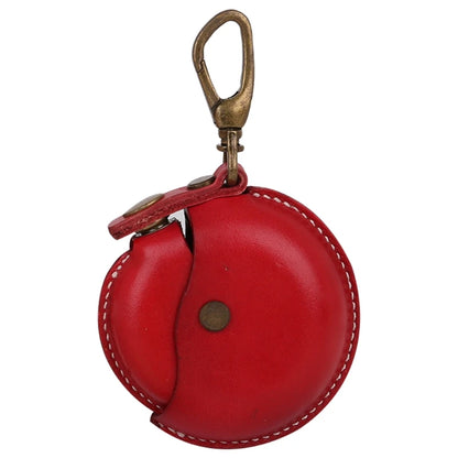 Leather Coin Purse Men Women Vintage Round Creative Storage Money Bag Case Keychain Wallet