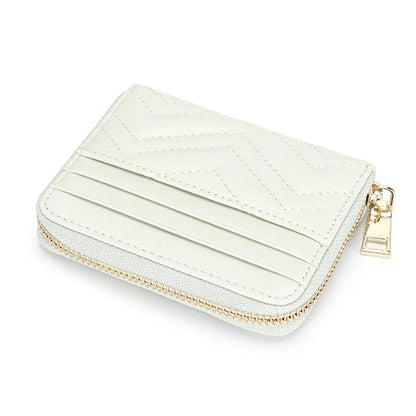 Leather Ladies Large Capacity Luxury Designer Card ID Holder Small Wallet Driver's License Bag