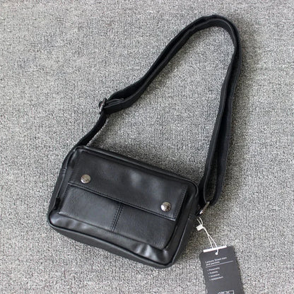 Leather Men's Crossbody Fashion Male Shoulder Daily Casual Messenger Bag High Quality Handbag