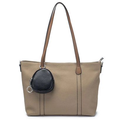 Leather Mini Purse Women's Cowhide Storage Cash Keychain Change Wallets Hook Earphone Bag Zipper Coin Pouch for Girls Kids