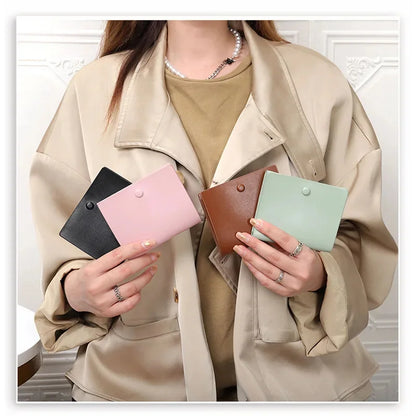 Leather Pickup Ladies Multi-card Large-capacity Driver's License Short Card Case