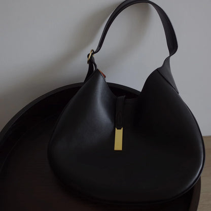 Leather Suede Hobos Women Handbag Designer Fashion Luxury Genuine Leather Shoulder Crossbody Bags Lady Simple Tote Purse 2024