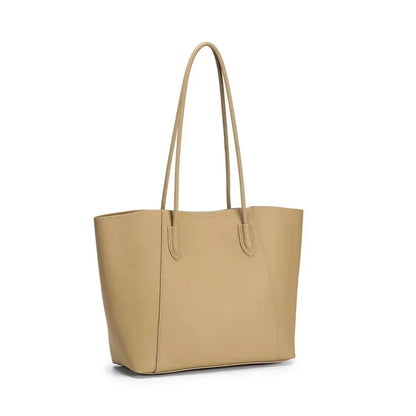 Leather Tote 2024 New High-capacity High-grade Texture Shoulder Underarm Handbag Commuter Women's Bag Gift Wife Girlfriend