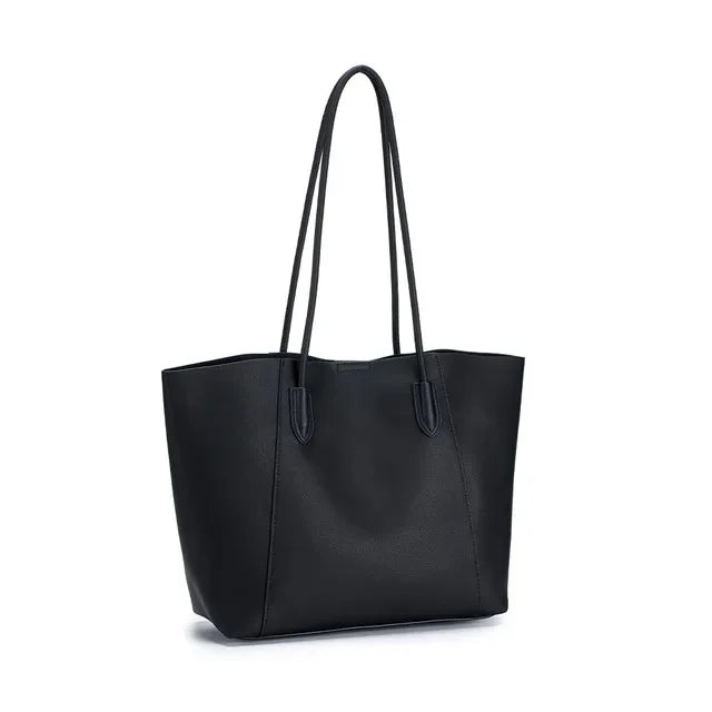Leather Tote 2024 New High-capacity High-grade Texture Shoulder Underarm Handbag Commuter Women's Bag Gift Wife Girlfriend
