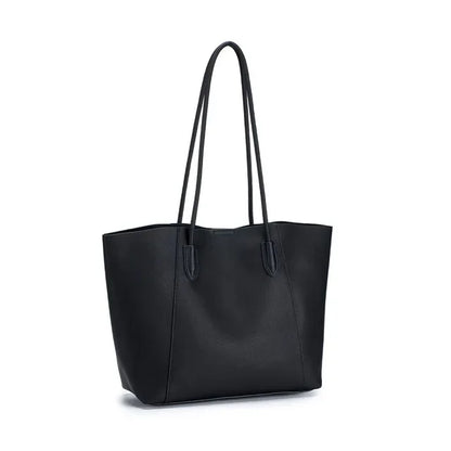 Leather Tote 2024 New High-capacity High-grade Texture Shoulder Underarm Handbag Commuter Women's Bag Gift Wife Girlfriend
