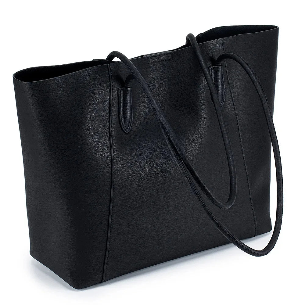 Leather Tote 2024 New High-capacity High-grade Texture Shoulder Underarm Handbag Commuter Women's Bag Gift Wife Girlfriend