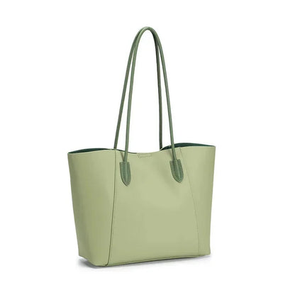 Leather Tote 2024 New High-capacity High-grade Texture Shoulder Underarm Handbag Commuter Women's Bag Gift Wife Girlfriend