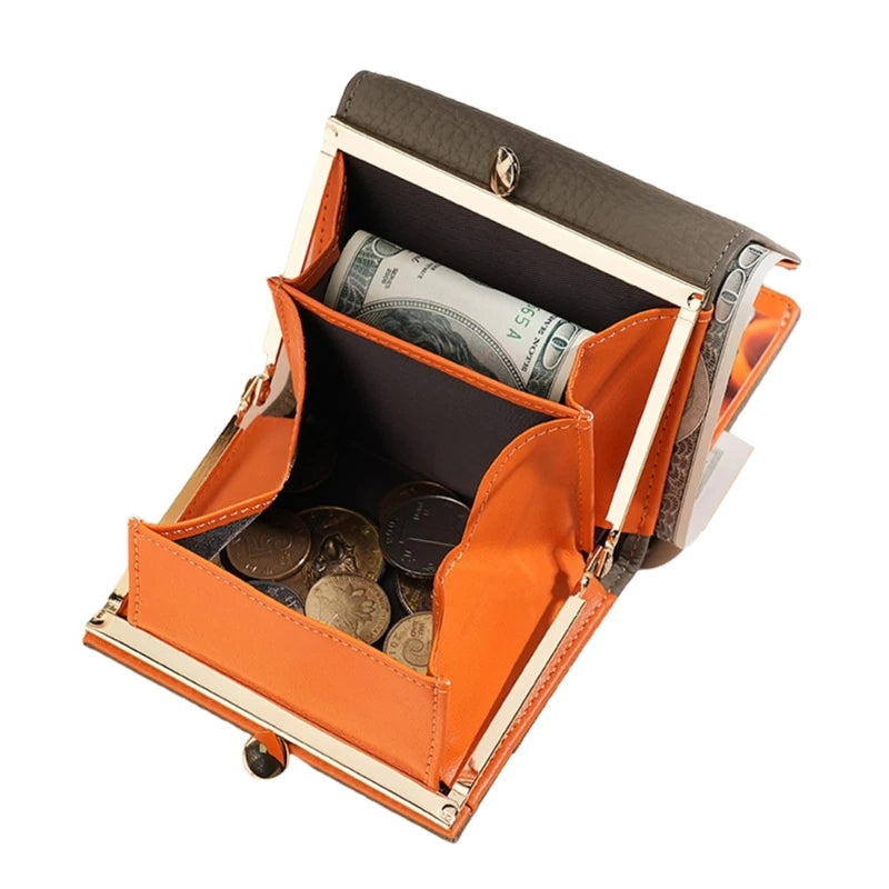 Leather Wallet for Women Fashion Coin Purse Wallets Change Pocket Money Bag