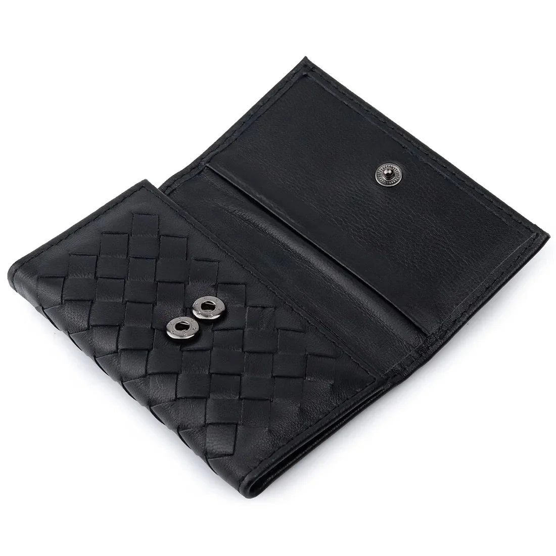 Leather Woven High-quality Sheepskin Multi-functional Simple Portable Unisex Key Buckle Bag for Men and Women
