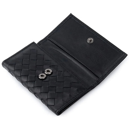 Leather Woven High-quality Sheepskin Multi-functional Simple Portable Unisex Key Buckle Bag for Men and Women
