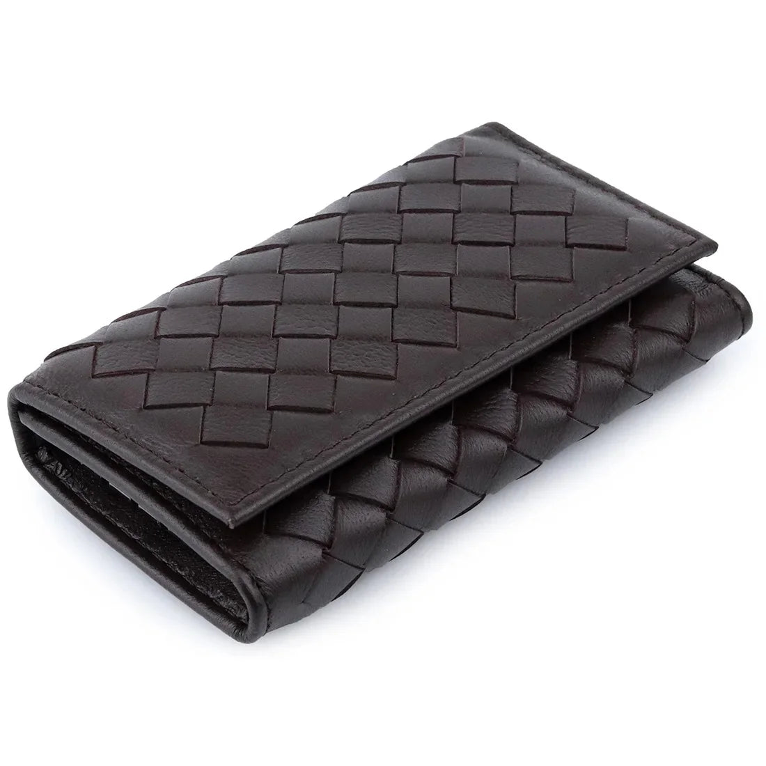 Leather Woven High-quality Sheepskin Multi-functional Simple Portable Unisex Key Buckle Bag for Men and Women