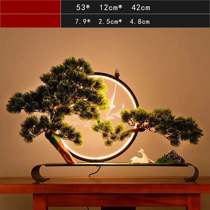 Led Light Backflow Incense Burner Welcoming Pine Smoke Waterfall Incense Sticks Holder 20 Pcs Cones Creative Home Decoration
