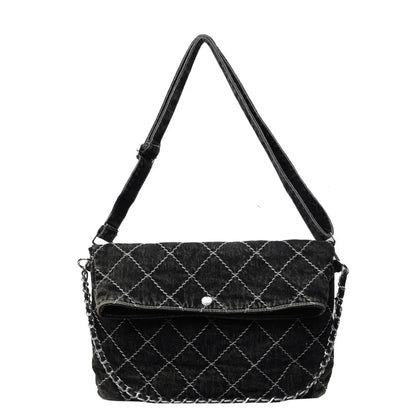 Leisure Cowboy Butot Women's 2024 Cross border New Lingge Chain Underarm Single Shoulder Crossbody Bag