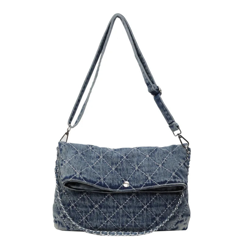 Leisure Cowboy Butot Women's 2024 Cross border New Lingge Chain Underarm Single Shoulder Crossbody Bag