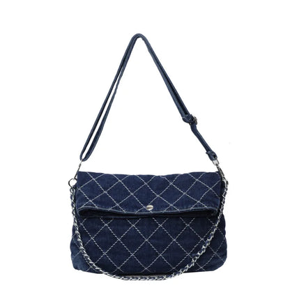Leisure Cowboy Butot Women's 2024 Cross border New Lingge Chain Underarm Single Shoulder Crossbody Bag