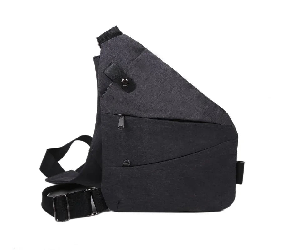 Leisure Men Travel Business Fino Burglarproof Shoulder Holster Anti Theft Security Strap Digital Storage Chest Bags