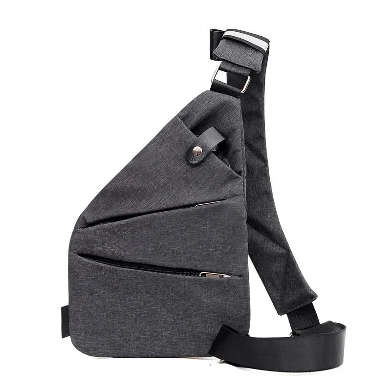 Leisure Men Travel Business Fino Burglarproof Shoulder Holster Anti Theft Security Strap Digital Storage Chest Bags