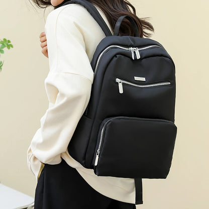 Leisure Women Backpack Nylon Travel Knapsack Women Solid Color Back Pack Simple Style Lady Backpack Teenagers School Backpacks