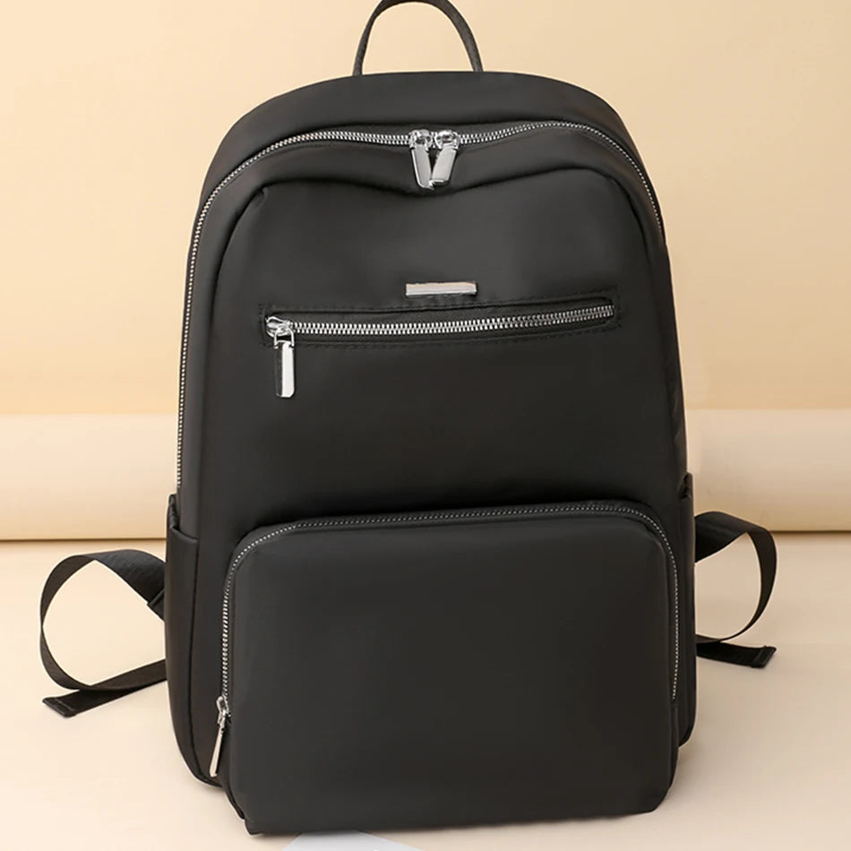 Leisure Women Backpack Nylon Travel Knapsack Women Solid Color Back Pack Simple Style Lady Backpack Teenagers School Backpacks