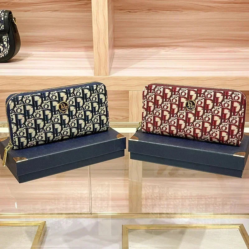 Letter Embroidery Mini Shoulder s Women Luxury Genuine Leather Purses Clutch Alligator Cowhide Crossbody Bag Handbag 2024