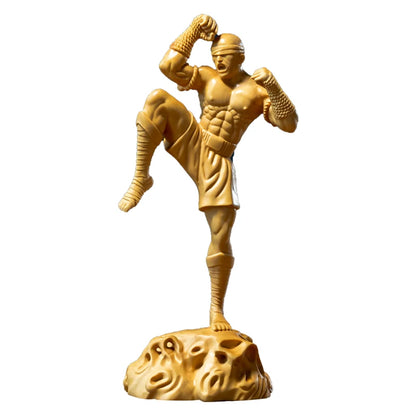 Li Qing Character Sculpture Boxwood Carving Crafts Wooden Statue Home Living Room Decoration Solid Wood Handmade Characters