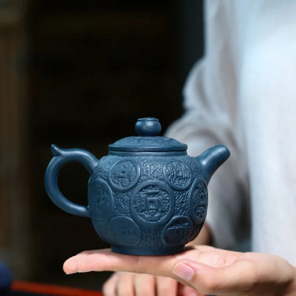 Lianzhong-Handmade Zisha Teapot, Yixing Handmade Pot, Kung-Fu Teaware, Purple Clay Drinkware for Puer, Green, Black, Chinese Tea