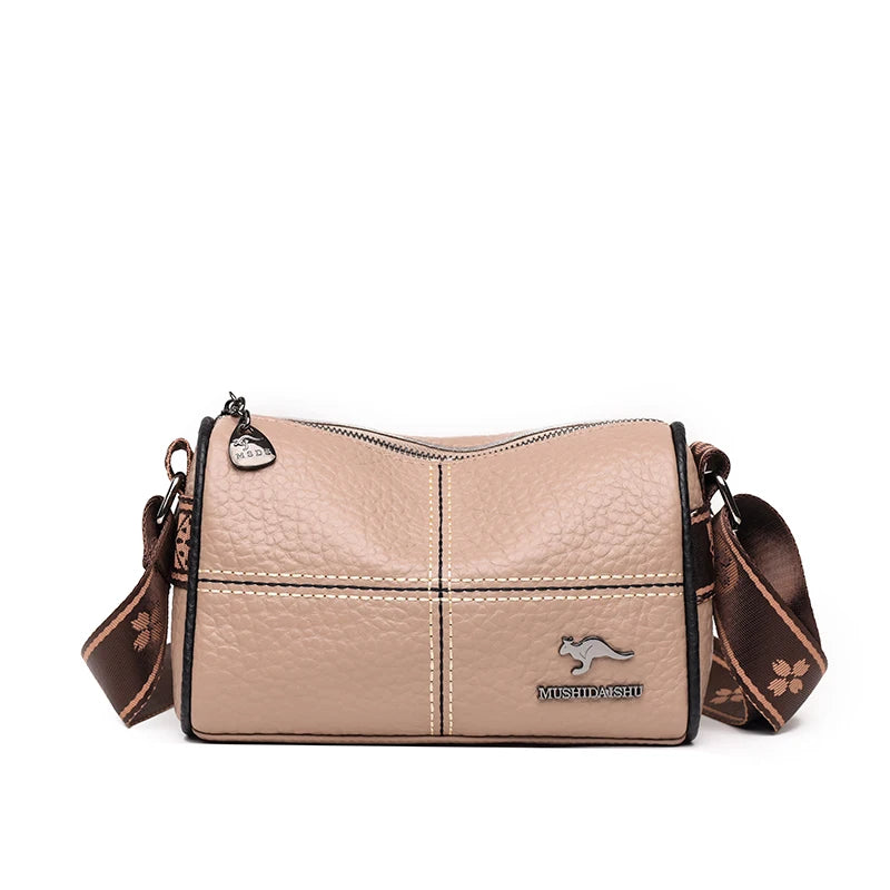 Lichee Pattern Genuine Leather Crossbody Bag For Women Luxury Handbag High Quality Shoulder bags Ladies Messenger Bag Sac a Main