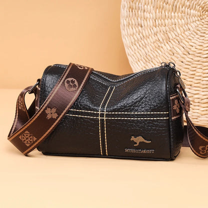 Lichee Pattern Genuine Leather Crossbody Bag For Women Luxury Handbag High Quality Shoulder bags Ladies Messenger Bag Sac a Main