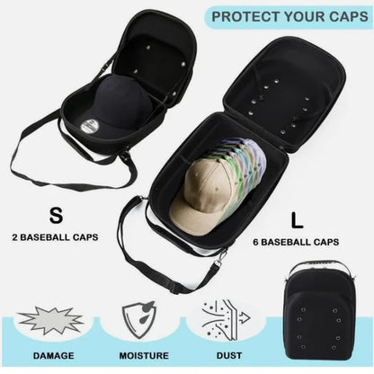 Lids Cap Luggage Container, Durable Storage for Baseball Caps, Hat Organizer Holder, Hat Travel Case, Carrier