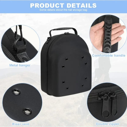 Lids Cap Luggage Container, Durable Storage for Baseball Caps, Hat Organizer Holder, Hat Travel Case, Carrier