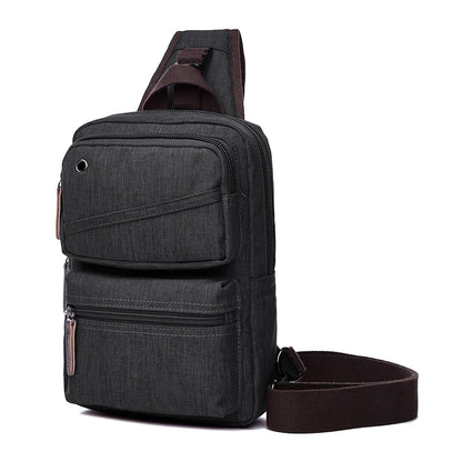 Light Casual Multifunctional Unisex Solid Microfiber Man Suspender Shoulder Bag Cross-body Messenger Chest Bags