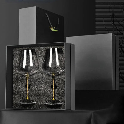 Light Luxury High-end Crystal Cup Red Wine Glass Set Tall Glass Party Wine Glass Glasses Drinking Glasses for Champagne Flute