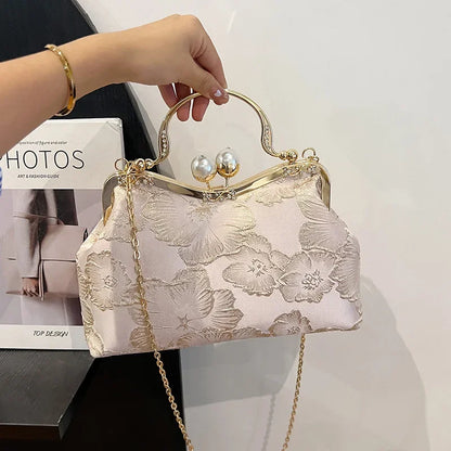 Light Luxury Shell Bag 2024 Summer New Handbag Literary Chain Shoulder Crossbody Bag  Women Handbags  Luxury Designer Handbag