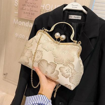 Light Luxury Shell Bag 2024 Summer New Handbag Literary Chain Shoulder Crossbody Bag  Women Handbags  Luxury Designer Handbag
