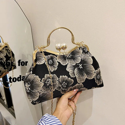 Light Luxury Shell Bag 2024 Summer New Handbag Literary Chain Shoulder Crossbody Bag  Women Handbags  Luxury Designer Handbag