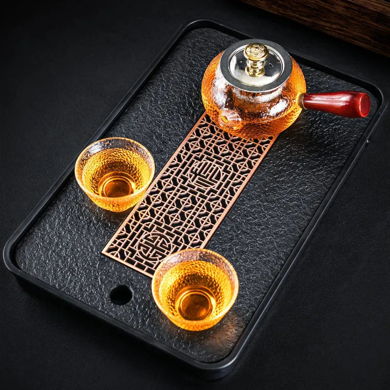 Light Luxury Tea Table Tray High Quality Chinese Tea Tray Tea Set Board Drainage Water Storage Tea Board
