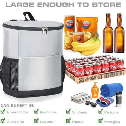 Lightweight Cooler Leakproof Insulated Waterproof Cooler Bag Backpack for Men Women To Work Lunch Picnics Camping Hiking, 20Cans