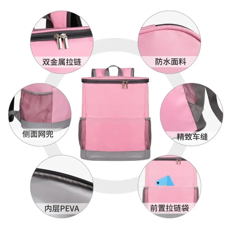 Lightweight Cooler Leakproof Insulated Waterproof Cooler Bag Backpack for Men Women To Work Lunch Picnics Camping Hiking, 20Cans