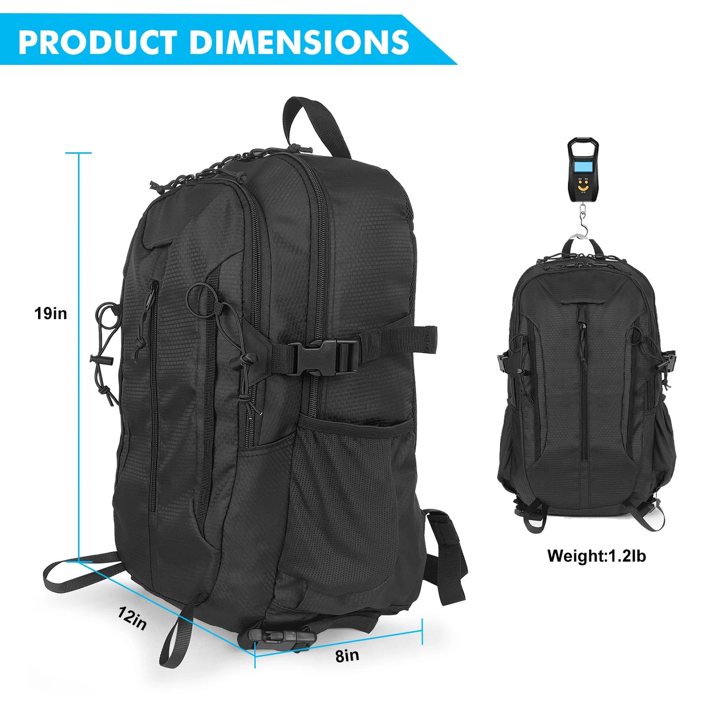 Lightweight Hiking Backpack Water Resistant 40L Travel Backpacks Camping Trekking Outdoor Sport Cycling Day Pack for Men Women